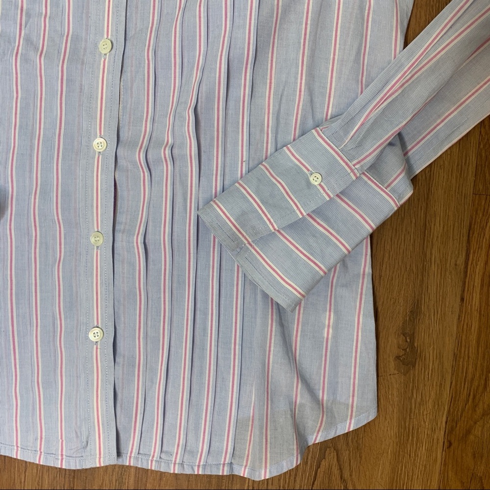 Tuxedo Style Striped Button Down - image 4